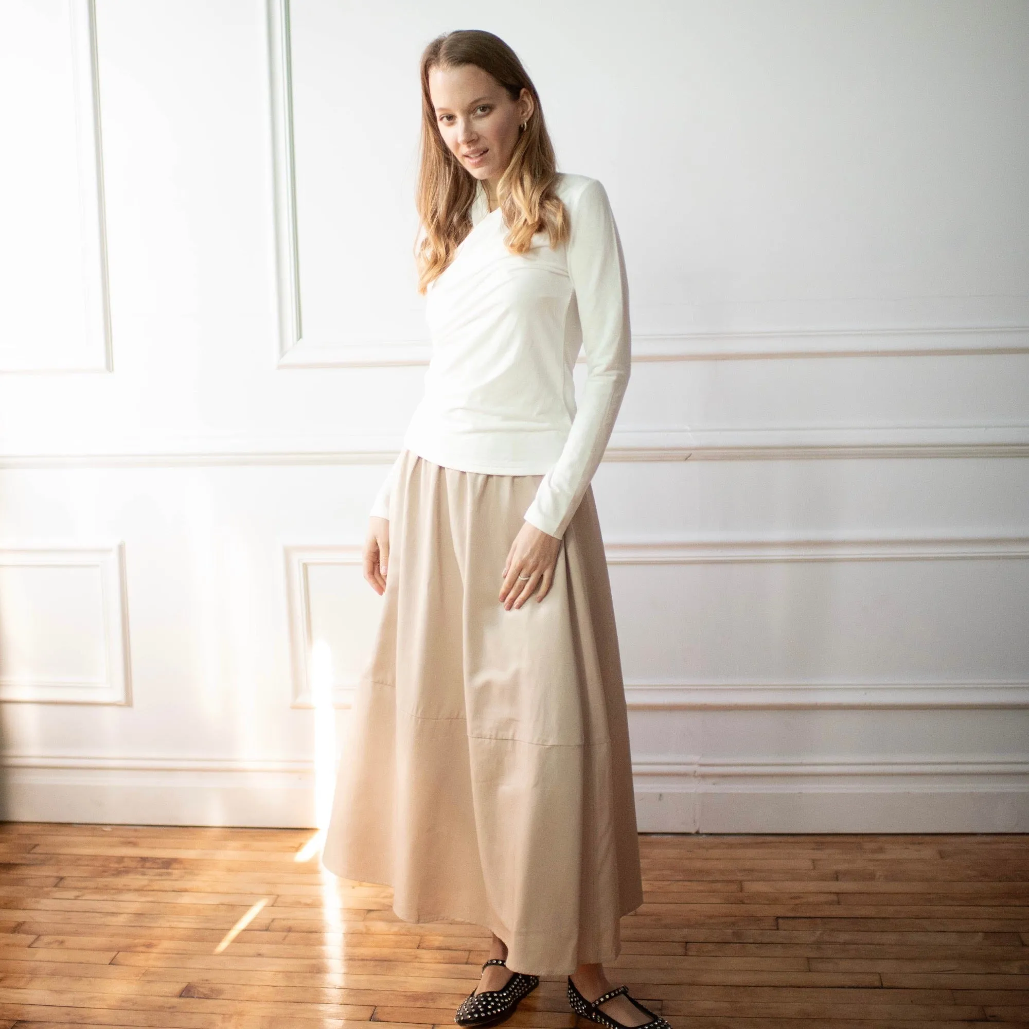 Army Maxi Skirt | Ivory