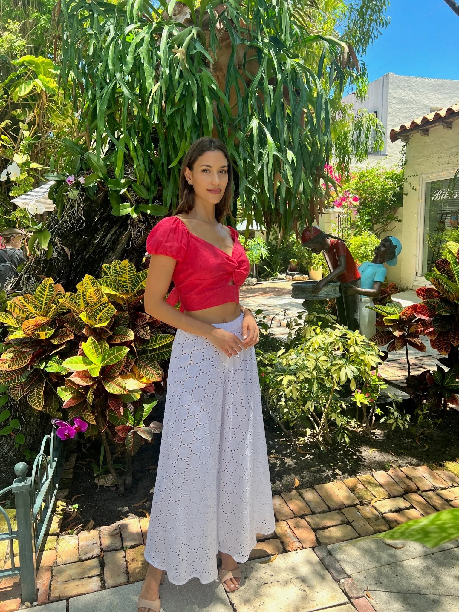 Bolero Susy Palloncino Linen Top
