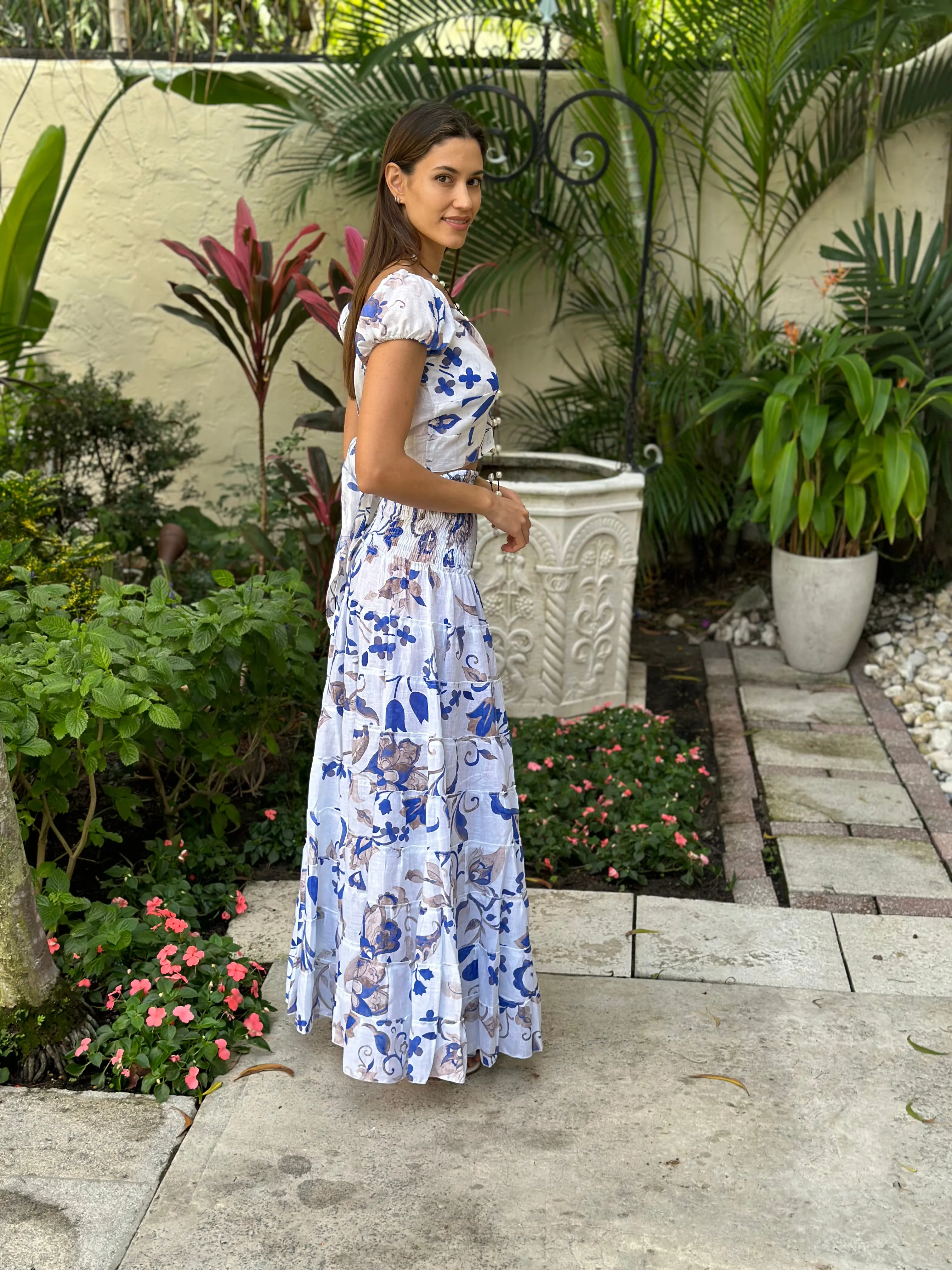 Bolero Susy Palloncino Linen Top