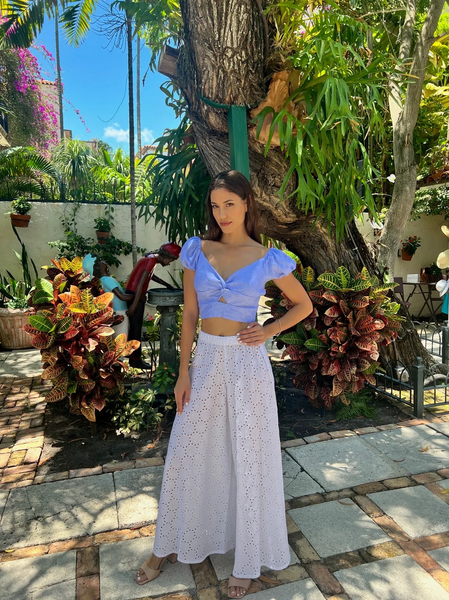 Bolero Susy Palloncino Linen Top