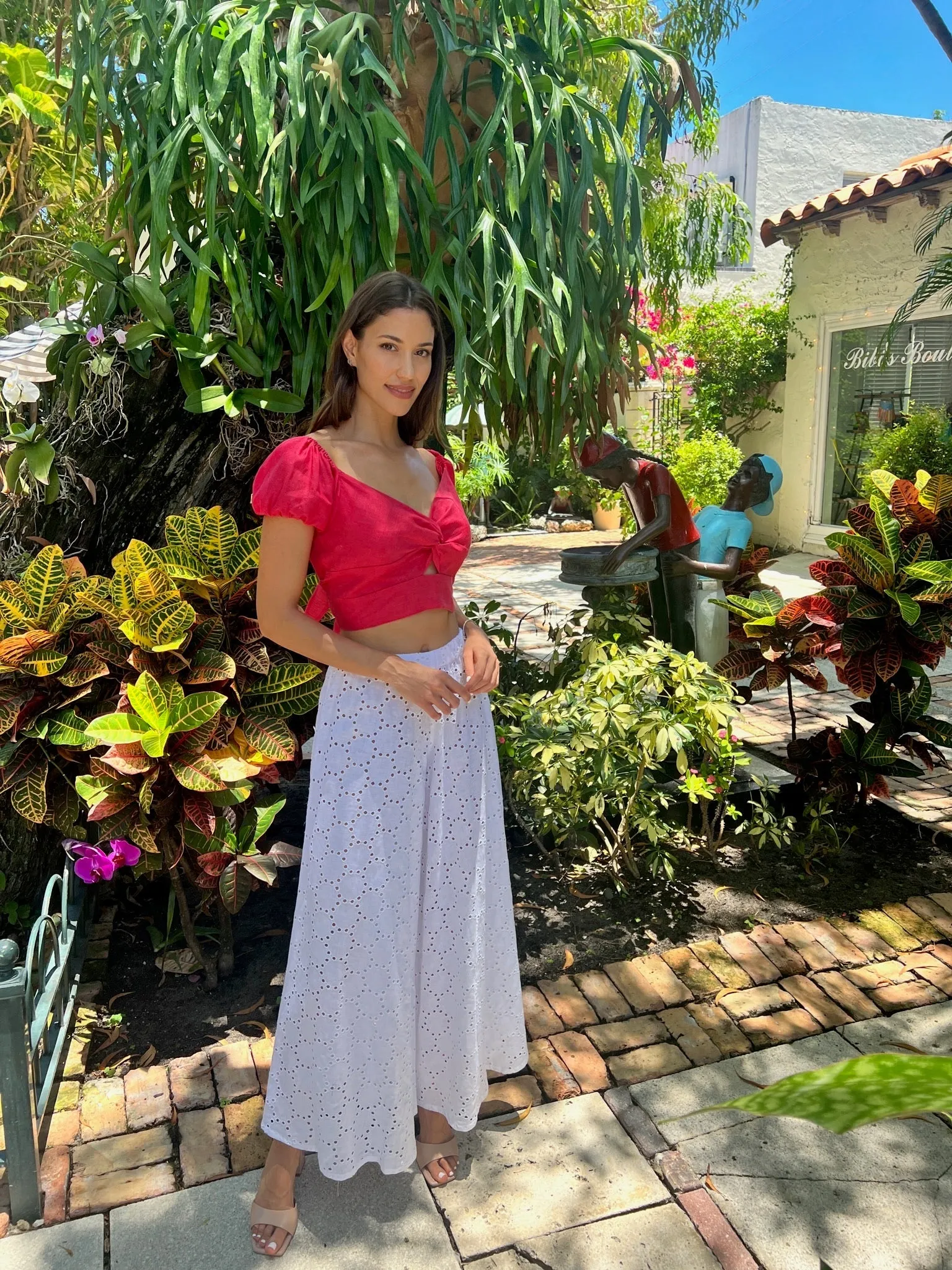 Bolero Susy Palloncino Linen Top