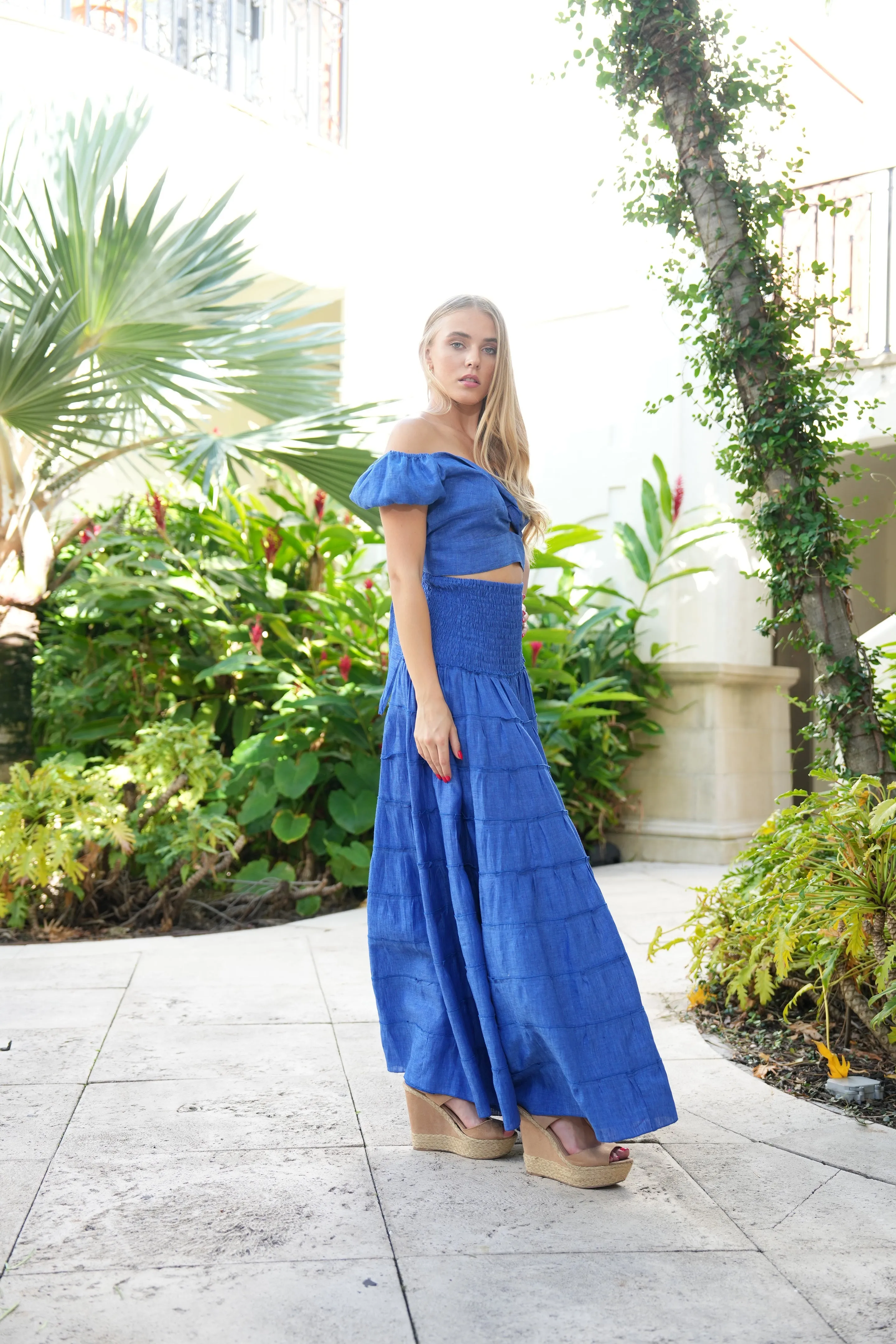 Bolero Susy Palloncino Linen Top