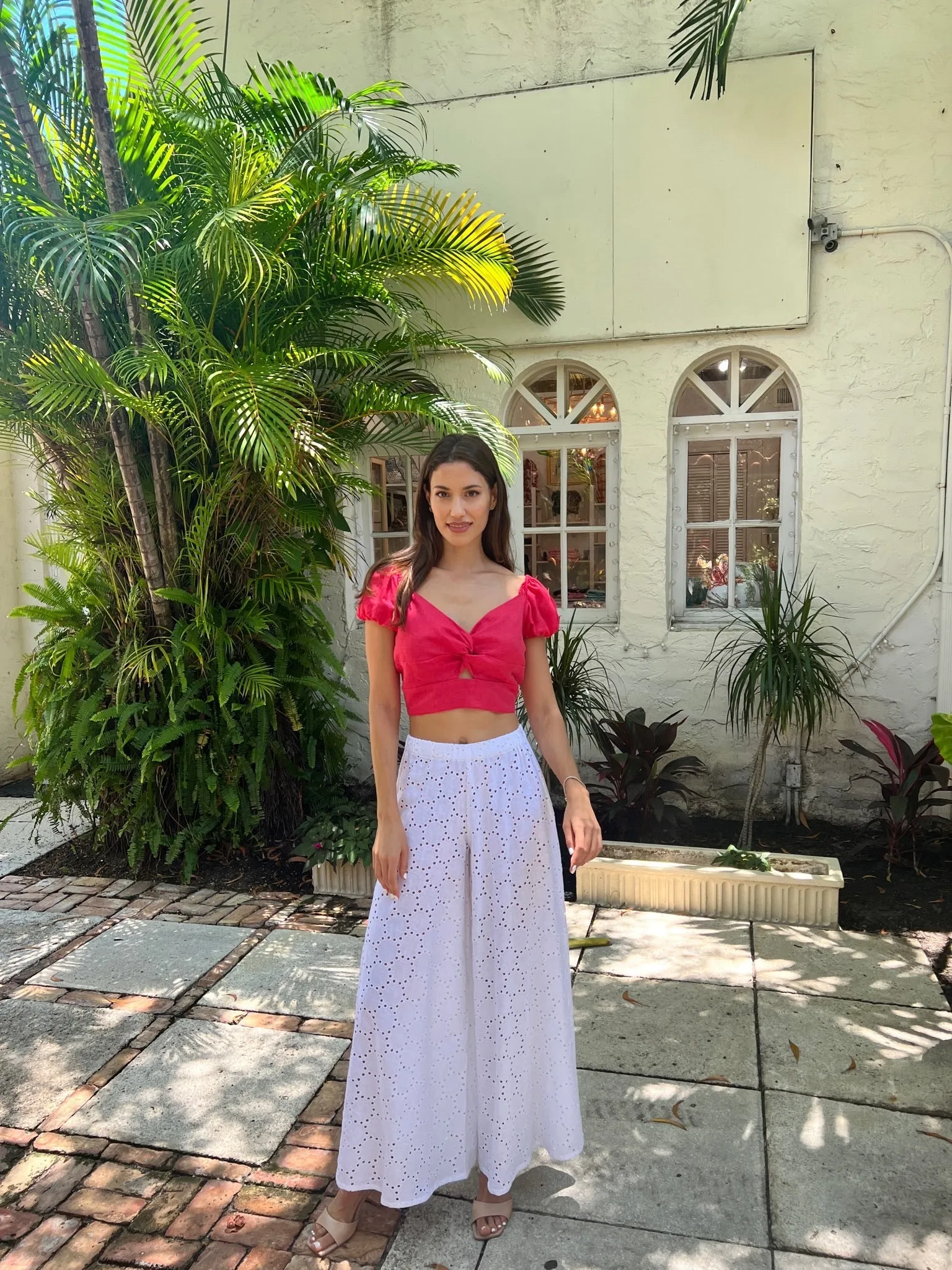 Bolero Susy Palloncino Linen Top