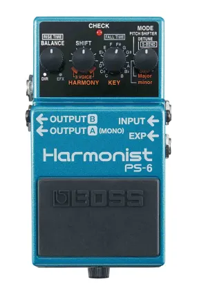 Boss PS6 Harmonist Pedal 3 Voice Guitar Harmony Effects Pedal