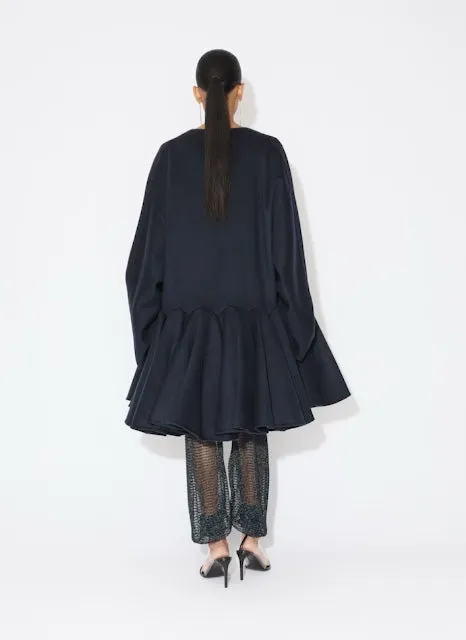 Cashmere Peplum Coat