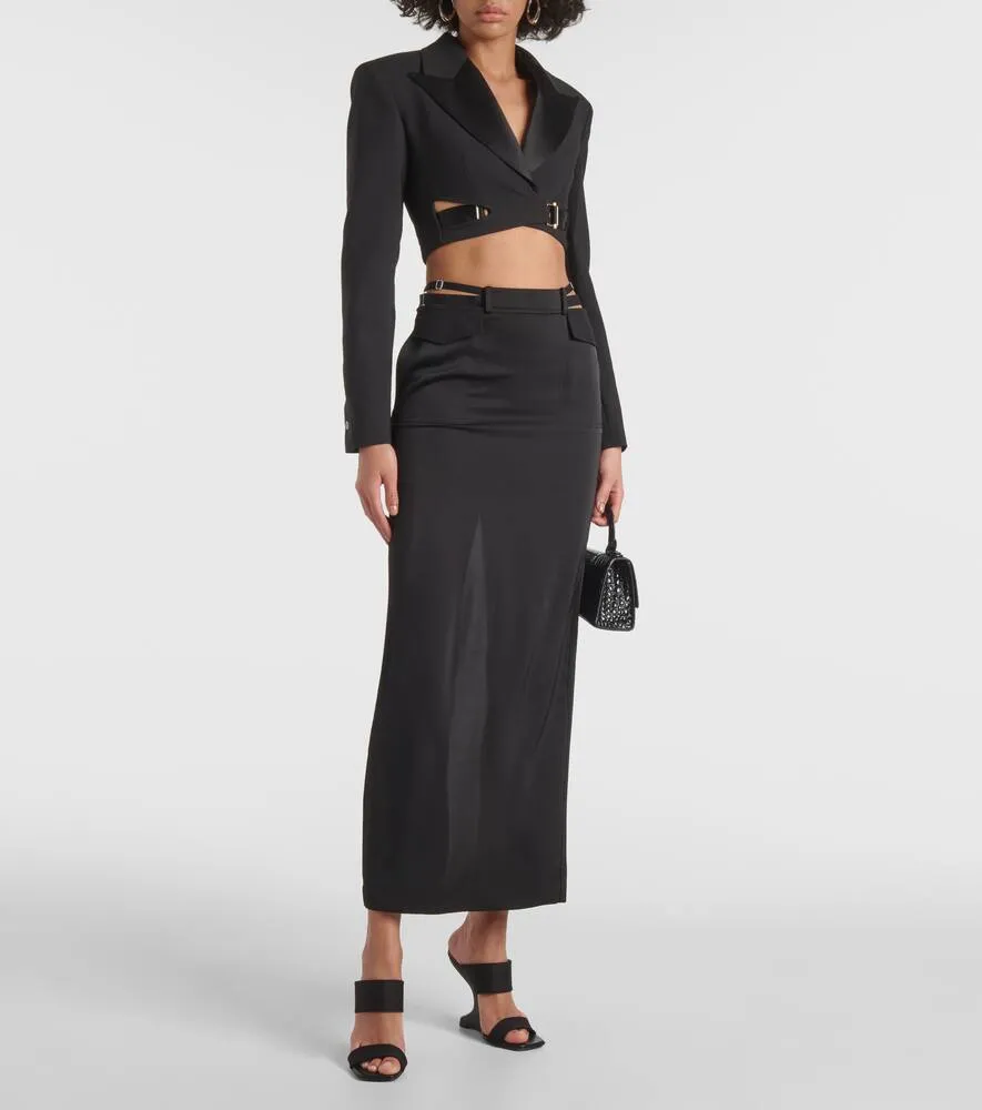 Dion Lee Buckle-detail cropped blazer
