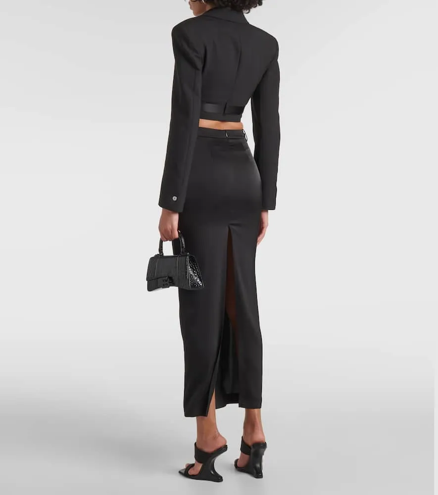 Dion Lee Buckle-detail cropped blazer