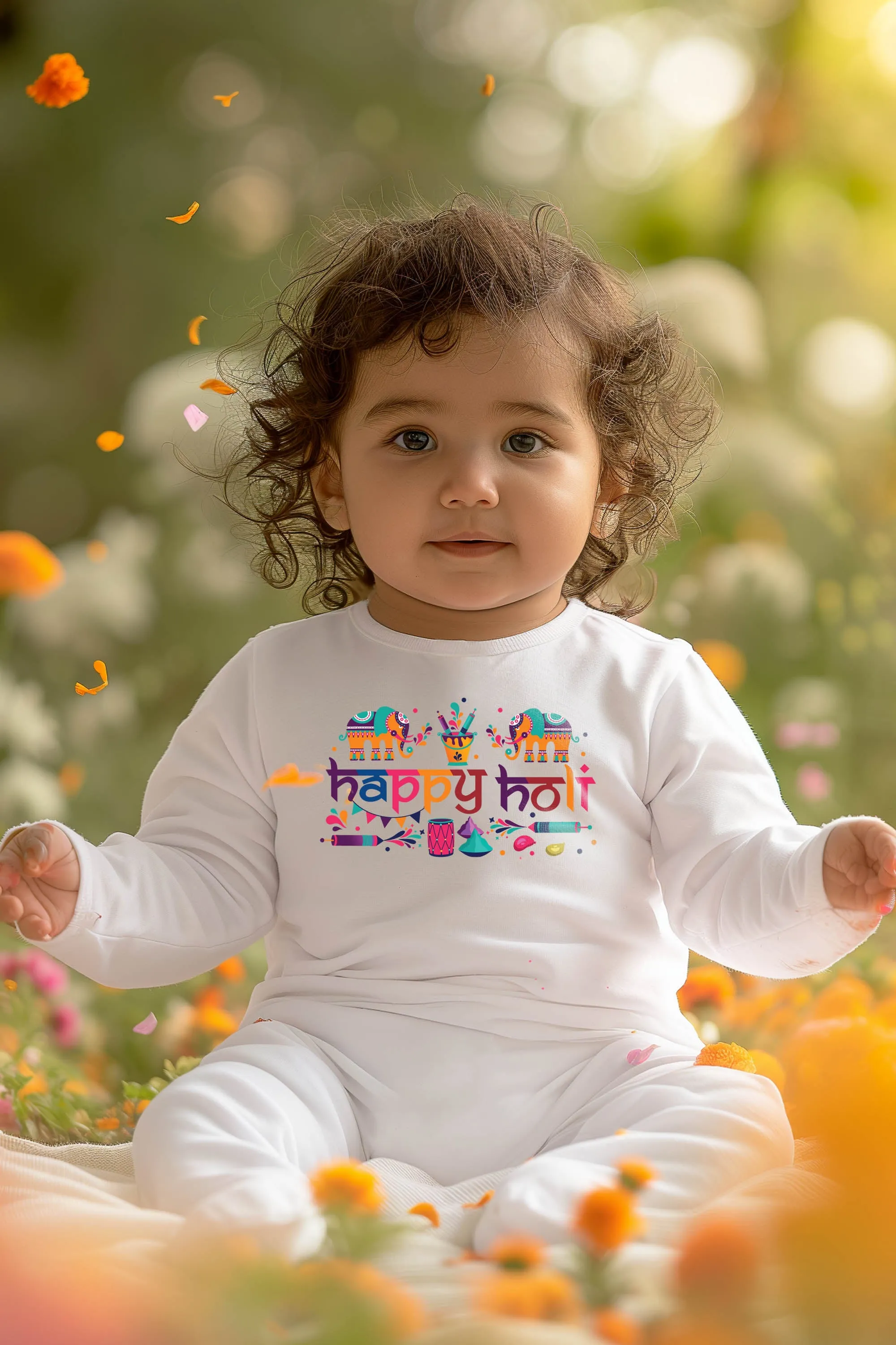 Happy Holi Ancient Baby Romper | Onesies