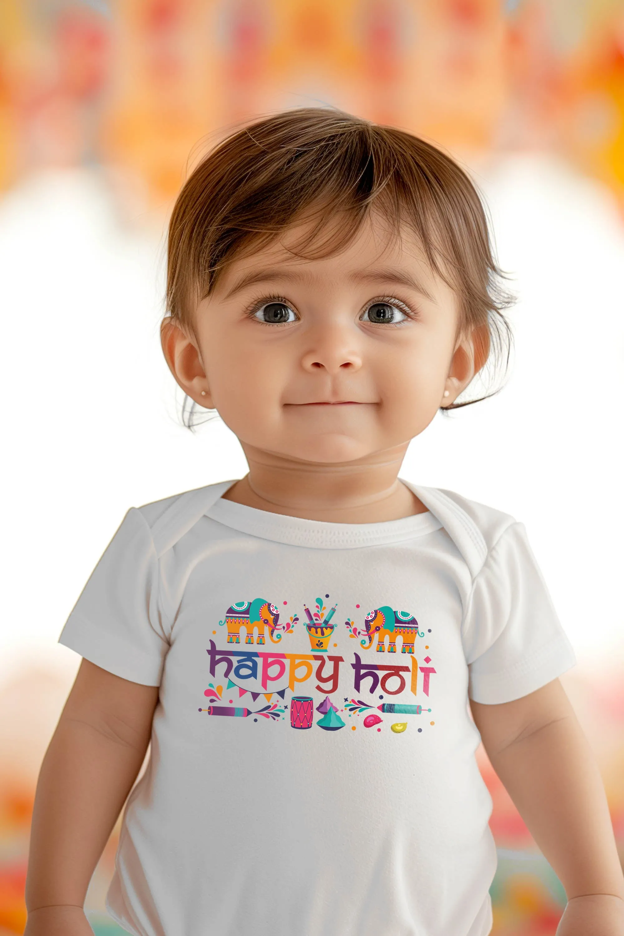 Happy Holi Ancient Baby Romper | Onesies