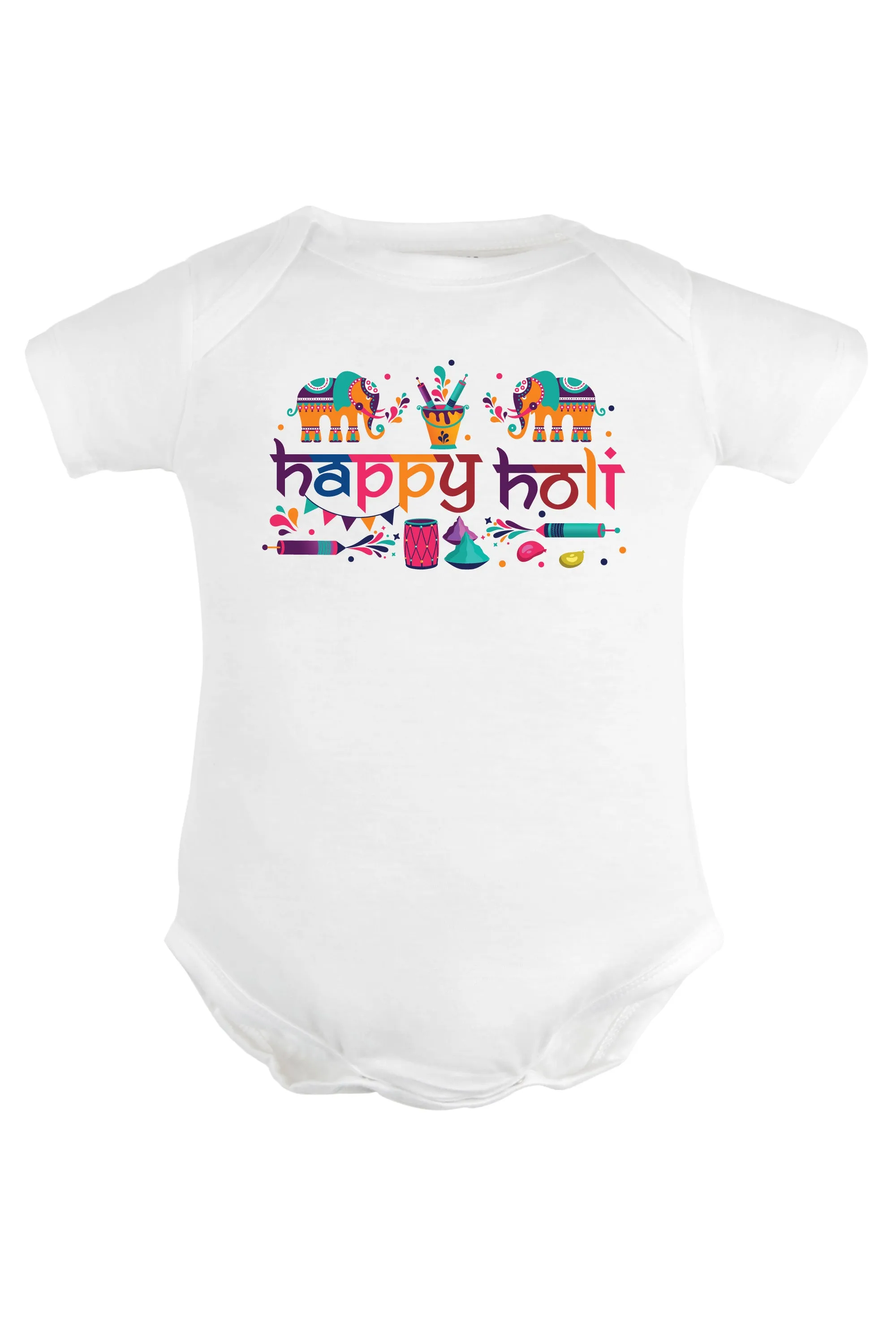 Happy Holi Ancient Baby Romper | Onesies