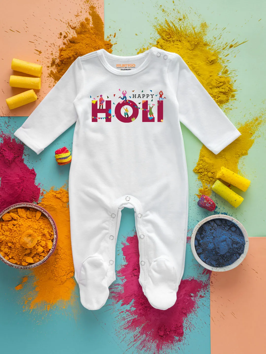 Happy Holi Baby Romper | Onesies