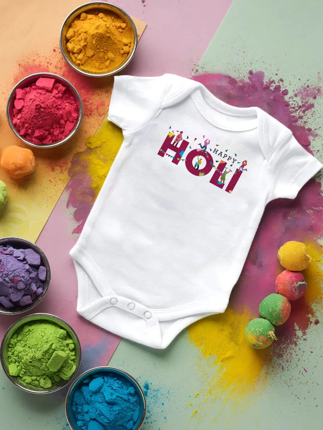 Happy Holi Baby Romper | Onesies