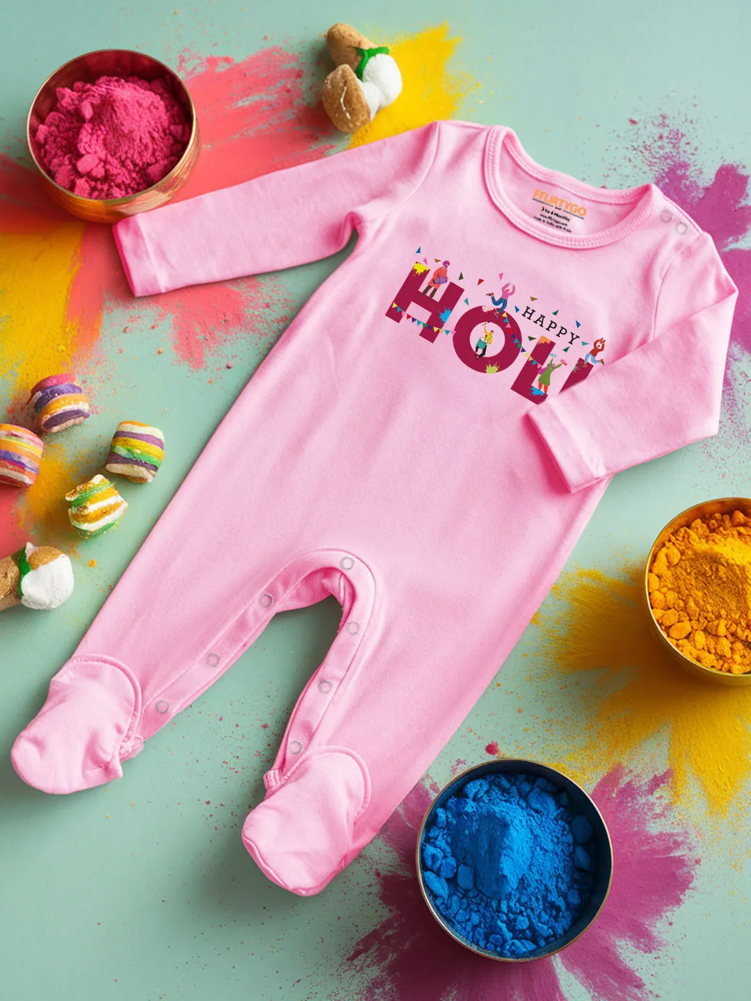 Happy Holi Baby Romper | Onesies