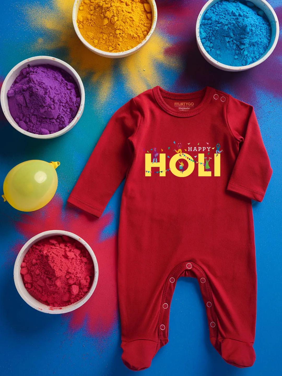 Happy Holi Baby Romper | Onesies