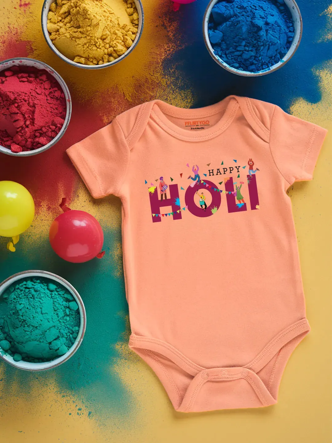 Happy Holi Baby Romper | Onesies