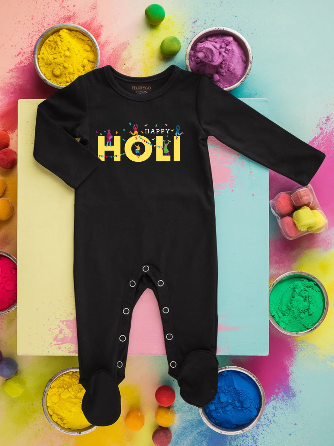 Happy Holi Baby Romper | Onesies