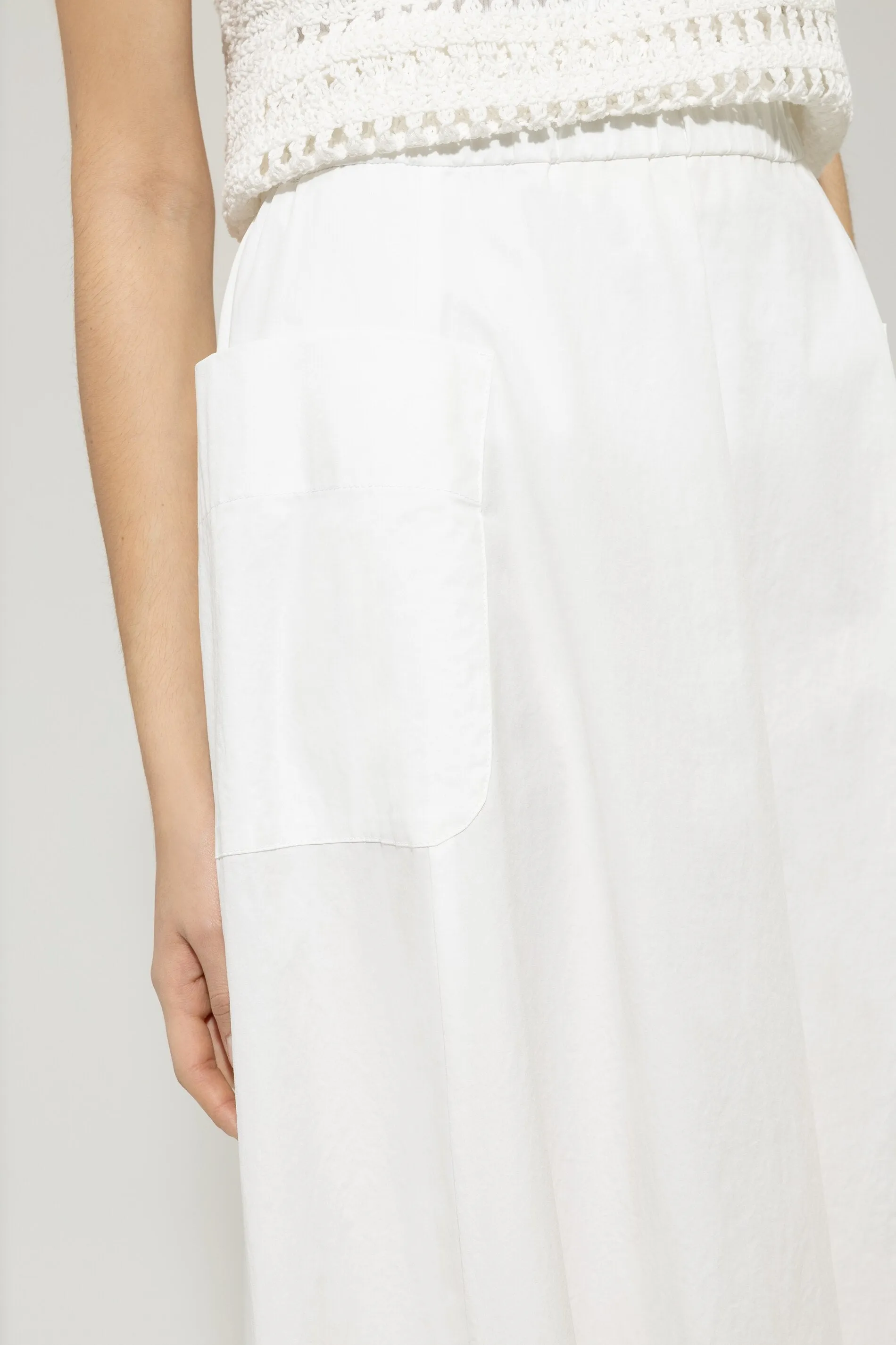 LUISA CERANO WHITE Flared Skirt