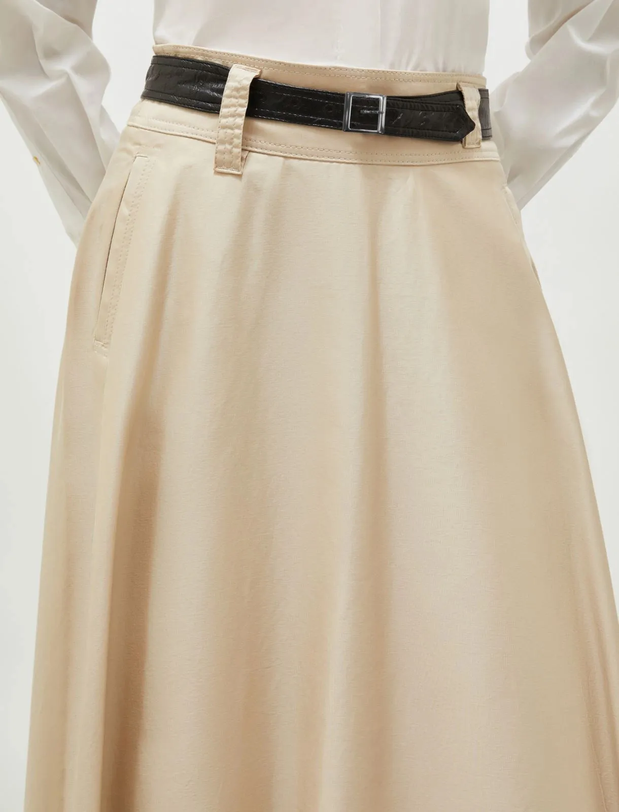 MARELLA Cream Long Skirt