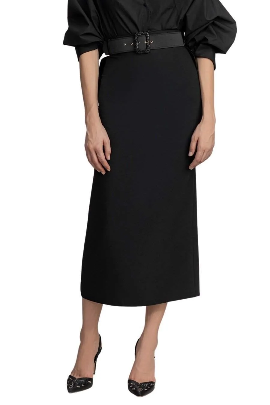Office Black Skirt