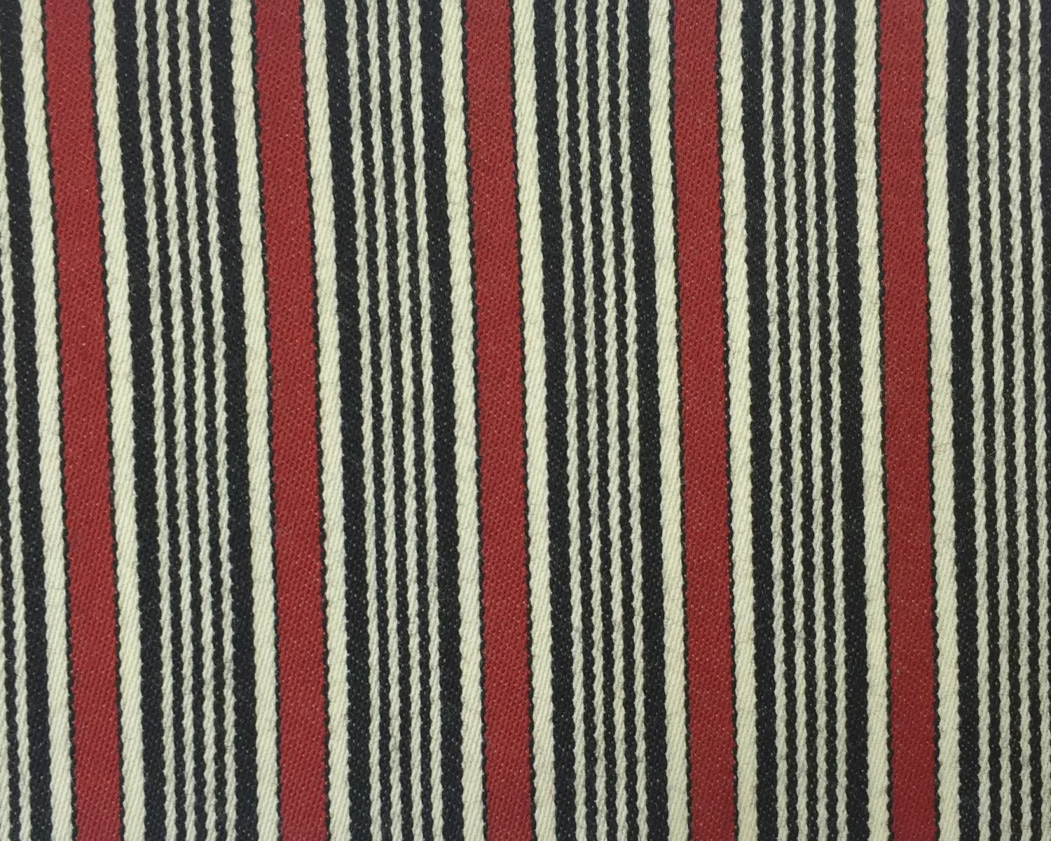 Red, Black And White Blazer/Boating Stripe 1'' Repeat Jacketing