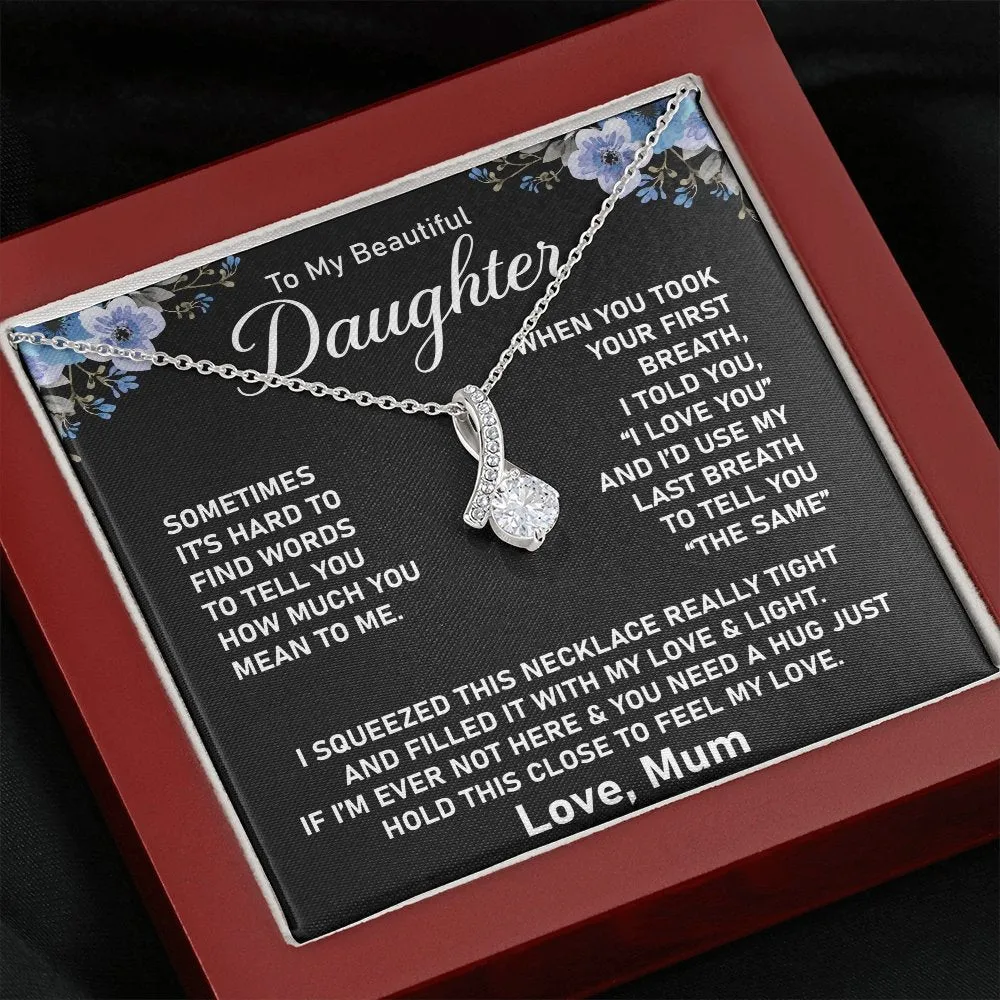 To My Daughter Necklace From Mother- Jewellery Gifts