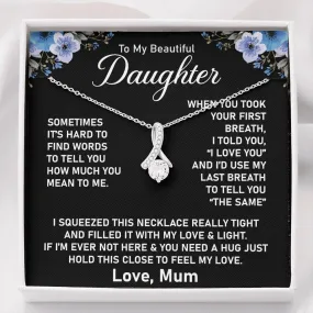 To My Daughter Necklace From Mother- Jewellery Gifts
